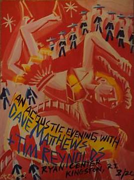 Steve Keene — Dave Matthews Band, Thomas M. Ryan Center (University of Rhode Island), Kingston, RI · Mar 20, 2003 Poster