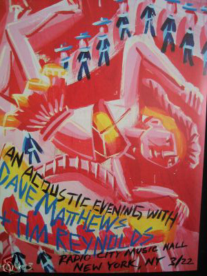 Methane Studios — Dave Matthews Band, Radio City Music Hall, New York, NY · Mar 22, 2003 Poster