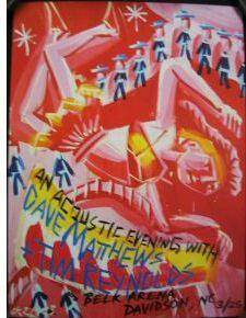 Dave Matthews Band Poster, John M. Belk Arena (Davidson College), Davidson, NC · Mar 25, 2003 Poster
