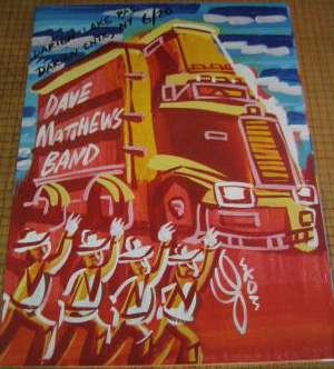 Steve Keene — Dave Matthews Band, Darien Lake Performing Arts Center (Six Flags Darien Lake), Corfu, NY · Jun 20, 2003 Poster