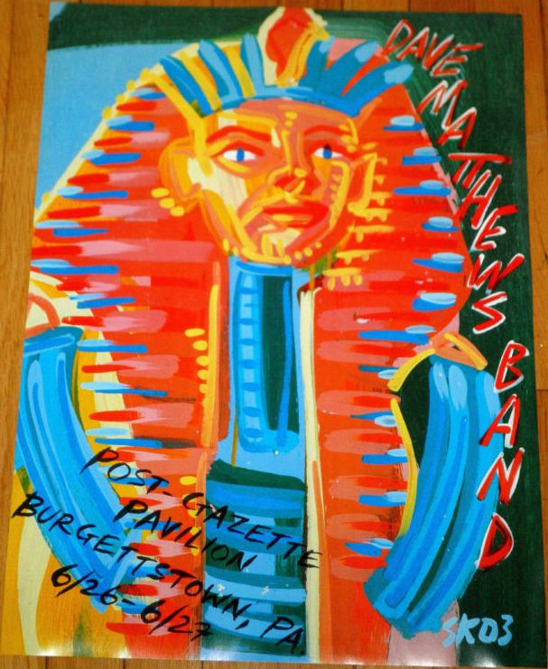 Steve Keene — Dave Matthews Band, The Pavilion at Star Lake, Burgettstown, PA · Jun 26–27, 2003 Poster