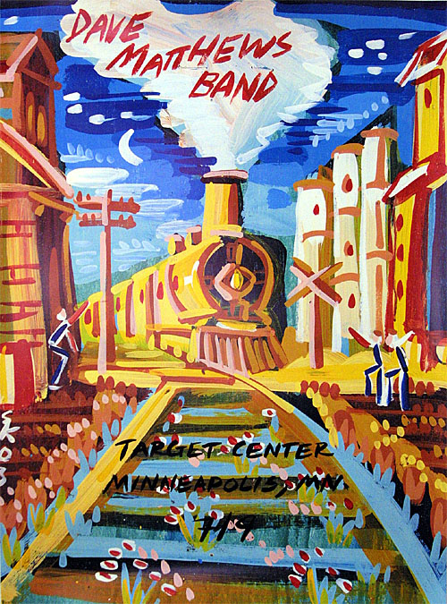 Steve Keene — Dave Matthews Band, Target Center, Minneapolis, MN · Jul 9, 2003 Poster