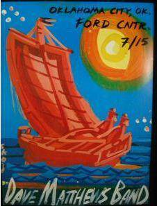 Steve Keene — Dave Matthews Band, Ford Center, Oklahoma City, OK · Jul 15, 2003 Poster