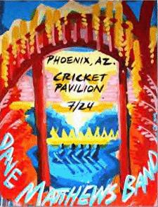 Steve Keene — Dave Matthews Band, Cricket Pavilion, Phoenix, AZ · Jul 24, 2003 Poster