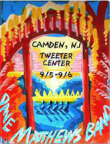 Dave Matthews Band Poster, Freedom Mortgage Pavilion, Camden, NJ · Sep 5–6, 2003 Poster