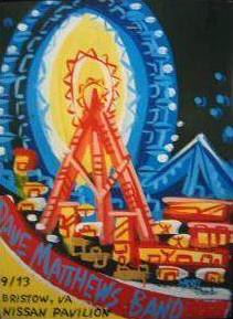 Steve Keene — Dave Matthews Band, Jiffy Lube Live, Bristow, VA · Sep 13, 2003 Poster