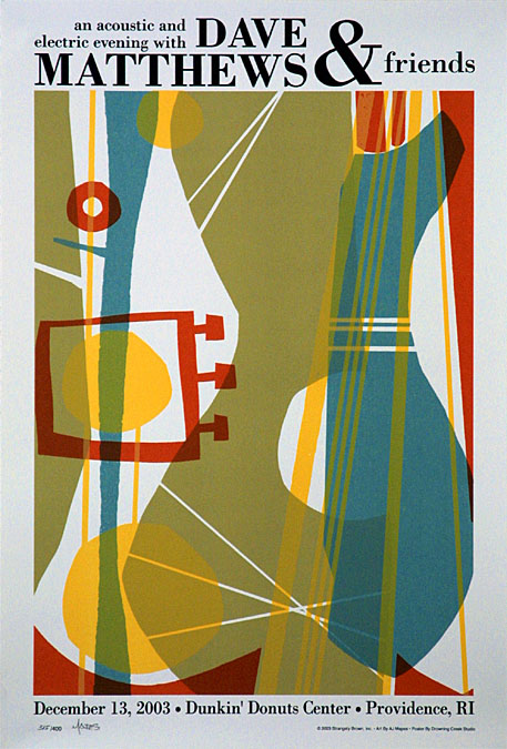 Dave Matthews Band Poster, Dunkin' Donuts Center, Providence, RI · Dec 13, 2003 Poster