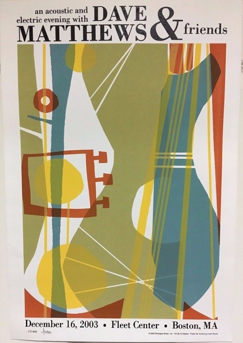 Dave Matthews Band Poster, FleetCenter, Boston, MA · Dec 16, 2003 Poster