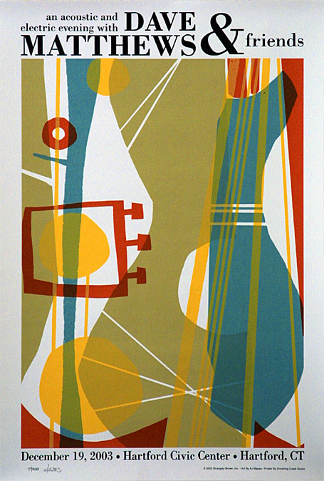 Dave Matthews Band Poster, Hartford Civic Center Veterans Memorial Coliseum, Hartford, CT · Dec 19, 2003 Poster