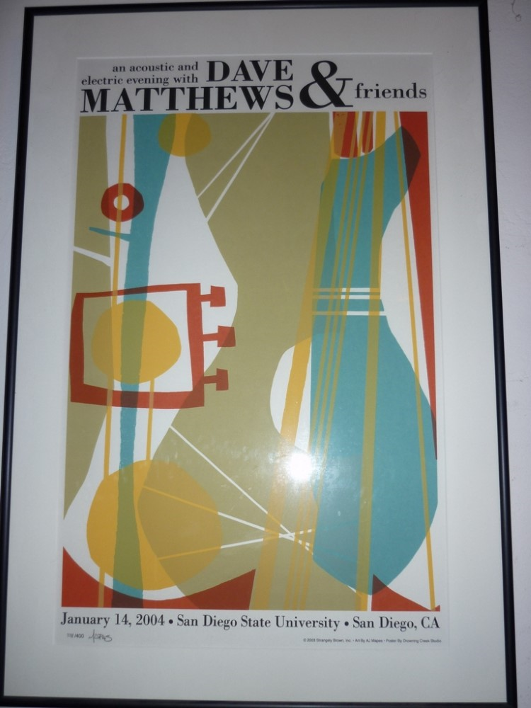 Christopher Gray — Dave Matthews Band, Cox Arena (San Diego State University), San Diego, CA · Jan 14, 2004 Poster