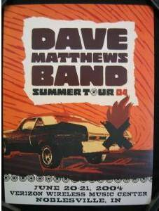 Studio One Designs — Dave Matthews Band, Ruoff Music Center, Noblesville, IN · Jun 20–21, 2004 Poster