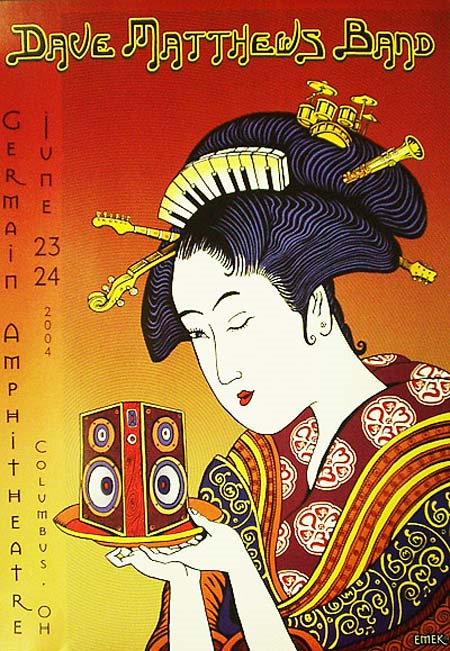 EMEK — Dave Matthews Band, Germain Amphitheater, Columbus, OH · Jun 23–24, 2004 Poster