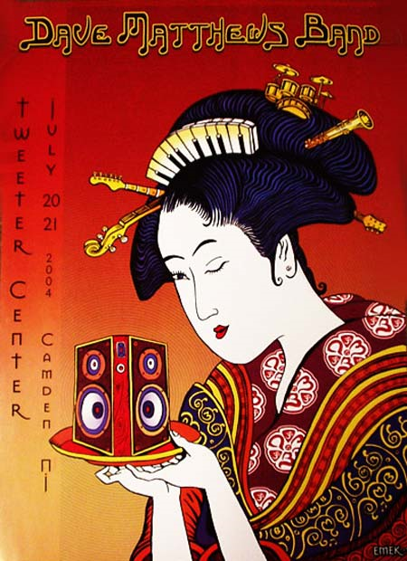 EMEK — Dave Matthews Band, Freedom Mortgage Pavilion, Camden, NJ · Jul 20–21, 2004 Poster