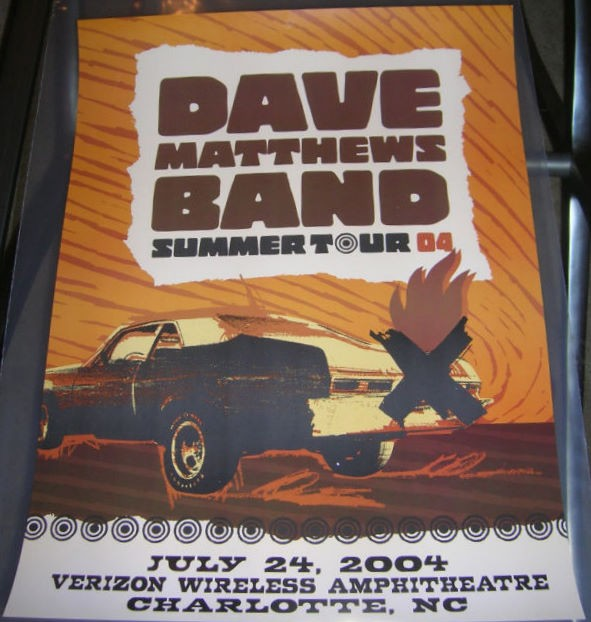 Neal Williams — Dave Matthews Band, PNC Music Pavilion, Charlotte, NC · Jul 24, 2004 Poster