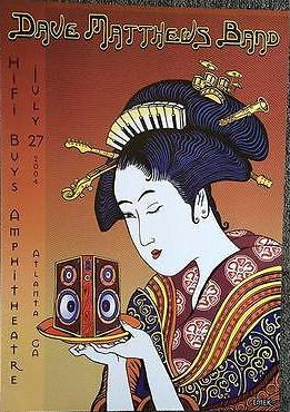 EMEK — Dave Matthews Band, HiFi Buys Amphitheatre, Atlanta, GA · Jul 27, 2004 Poster