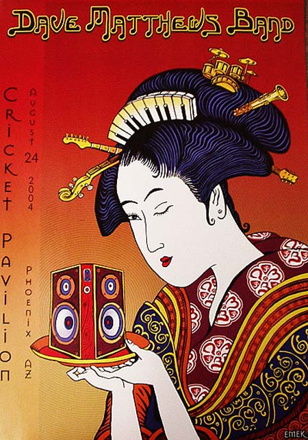EMEK — Dave Matthews Band, Cricket Pavilion, Phoenix, AZ · Aug 24, 2004 Poster
