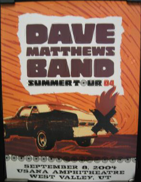 Studio One Designs — Dave Matthews Band, USANA Amphitheatre, West Valley City, UT · Sep 8, 2004 Poster