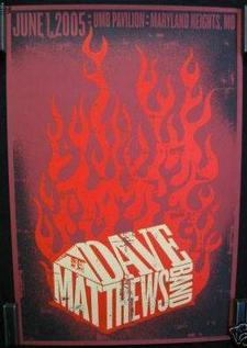 Lure Design — Dave Matthews Band, UMB Bank Pavilion, Maryland Heights, MO · Jun 1, 2005 Poster