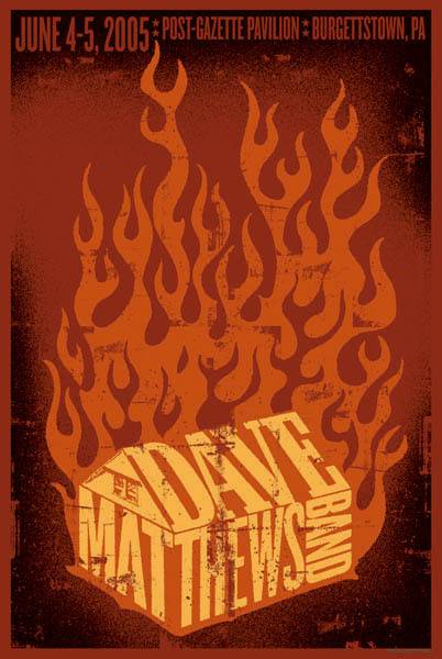 Lure Design — Dave Matthews Band, The Pavilion at Star Lake, Burgettstown, PA · Jun 4–5, 2005 Poster