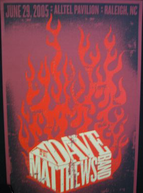 Lure Design — Dave Matthews Band, Coastal Credit Union Music Park at Walnut Creek, Raleigh, NC · Jun 29, 2005 Poster
