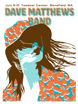 Methane Studios — Dave Matthews Band, Xfinity Center, Mansfield, MA · Jul 9–10, 2005 Poster