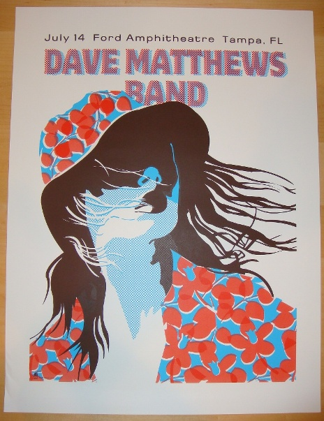 Methane Studios — Dave Matthews Band, MIDFLORIDA Credit Union Amphitheatre at the Florida State Fairgrounds, Tampa, FL · Jul 14, 2005 Poster