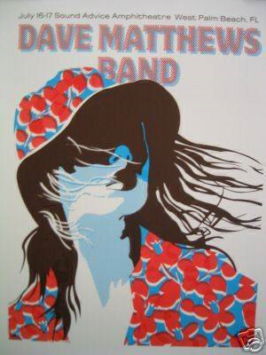 Methane Studios — Dave Matthews Band, iTHINK Financial Amphitheatre, West Palm Beach, FL · Jul 16–17, 2005 Poster
