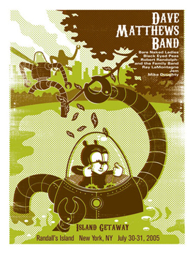 Methane Studios — Dave Matthews Band, Harlem River Event Area (Randall's Island Park), New York, NY · Jul 30–31, 2005 Poster