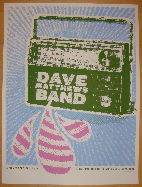 Decoder Ring Design Concern — Dave Matthews Band, 2025 Texas Run · Sep 2–5, 2005 Poster
