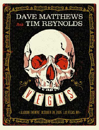 Methane Studios — Dave Matthews Band, Aladdin Theater for the Performing Arts (Aladdin), Las Vegas, NV · Oct 28, 2005 Poster