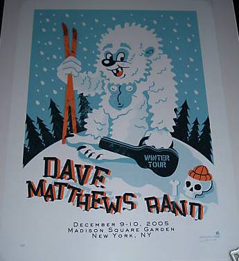 Methane Studios — Dave Matthews Band, Madison Square Garden, New York, NY · Dec 9–10, 2005 Poster