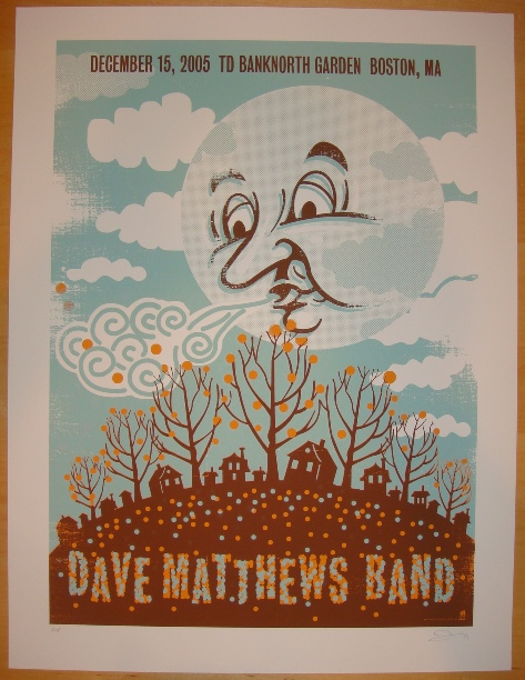 Methane Studios — Dave Matthews Band, TD Garden, Boston, MA · Dec 15, 2005 Poster