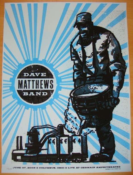 Methane Studios — Dave Matthews Band, Germain Amphitheater, Columbus, OH · Jun 7, 2006 Poster