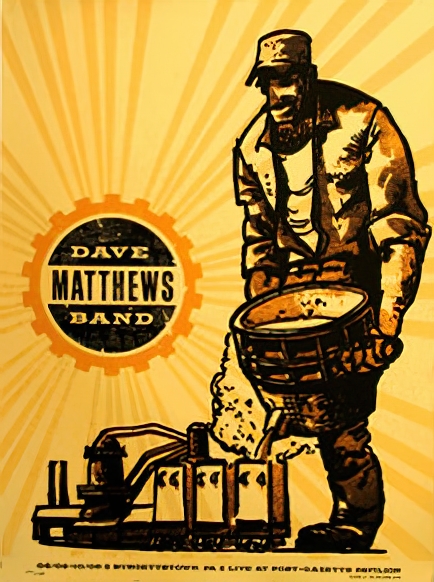 Decoder Ring Design Concern — Dave Matthews Band, The Pavilion at Star Lake, Burgettstown, PA · Jun 9–10, 2006 Poster