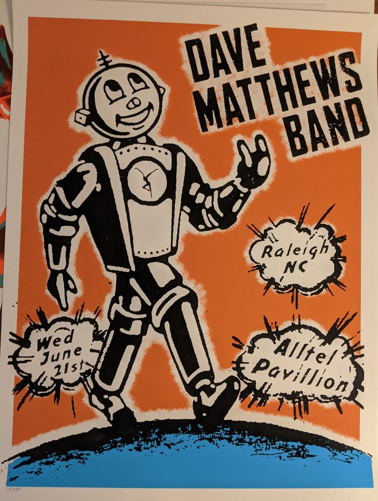 Decoder Ring Design Concern — Dave Matthews Band, Coastal Credit Union Music Park at Walnut Creek, Raleigh, NC · Jun 21, 2006 Poster