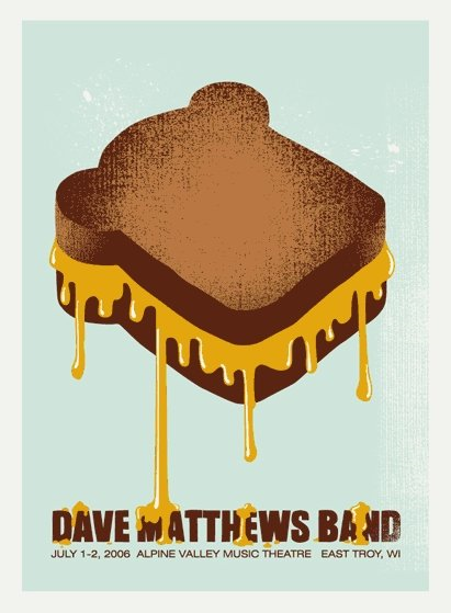 Dave Matthews Band Poster, Alpine Valley Music Theatre, East Troy, WI · Jul 1–2, 2006 Poster