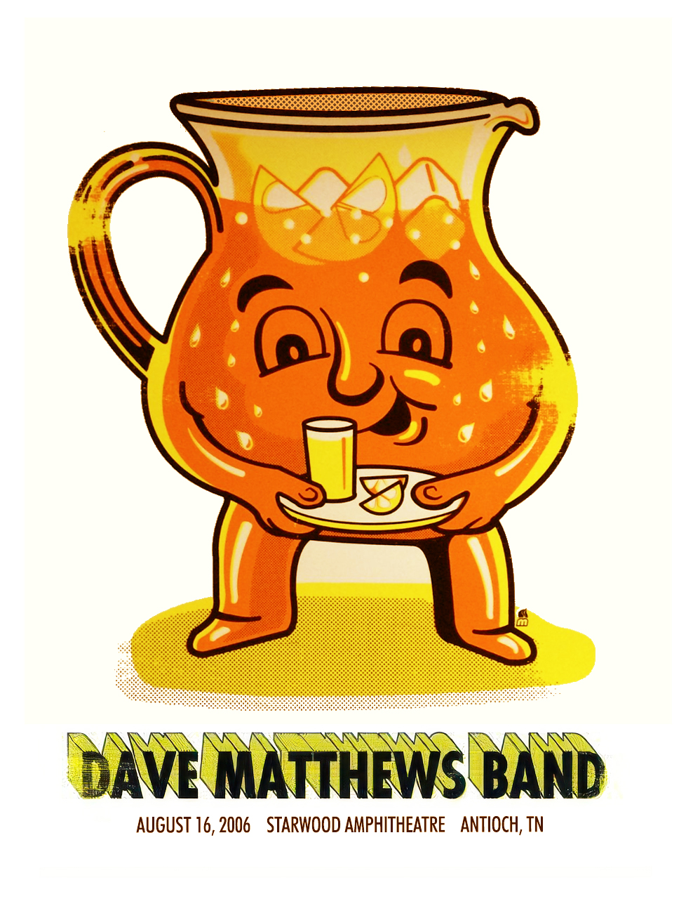 Methane Studios — Dave Matthews Band, Starwood Amphitheatre, Antioch, TN · Aug 16, 2006 Poster