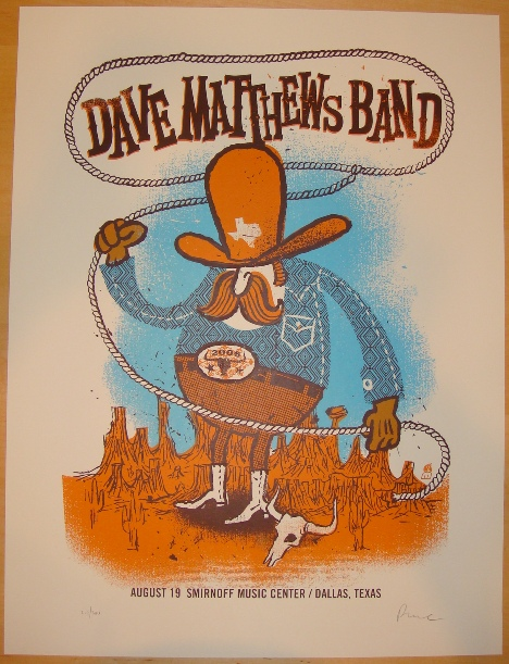 Methane Studios — Dave Matthews Band, Smirnoff Music Centre, Dallas, TX · Aug 19, 2006 Poster