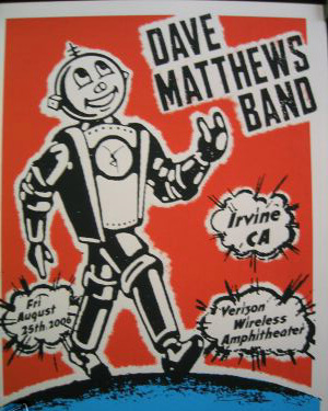 Decoder Ring Design Concern — Dave Matthews Band, Verizon Wireless Amphitheatre, Irvine, CA · Aug 25, 2006 Poster