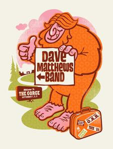 Methane Studios — Dave Matthews Band, The Gorge Amphitheatre, George, WA · Sep 1–3, 2006 Poster