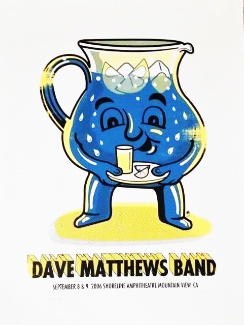 Methane Studios — Dave Matthews Band, Shoreline Amphitheatre at Mountain View, Mountain View, CA · Sep 8–9, 2006 Poster