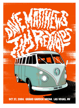 Methane Studios — Dave Matthews Band, MGM Grand Garden Arena (MGM Grand Las Vegas), Las Vegas, NV · Oct 27, 2006 Poster