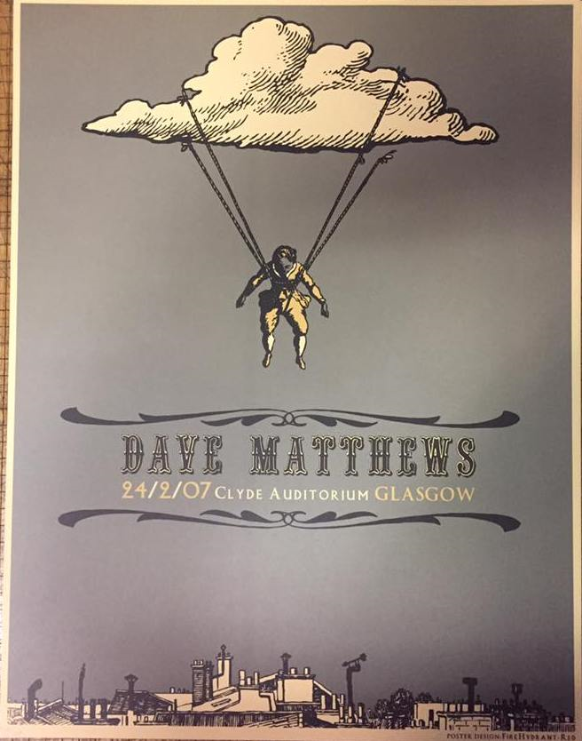 Dave Matthews Band Poster, Clyde Auditorium, Glasgow, SCT · Feb 24, 2007 Poster
