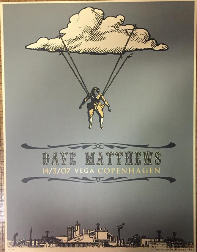 Jon Marro — Dave Matthews Band, Vega, Copenhagen, DNK · Mar 14, 2007 Poster