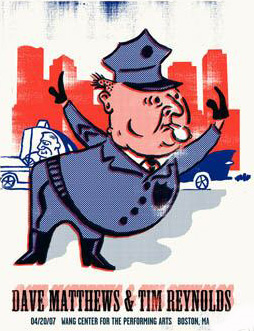 Methane Studios — Dave Matthews Band, Wang Theatre, Boston, MA · Apr 20, 2007 Poster