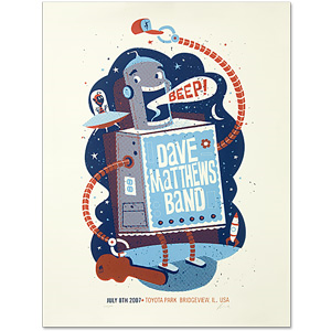 Methane Studios — Dave Matthews Band, Toyota Park, Bridgeview, IL · Jul 8, 2007 Poster