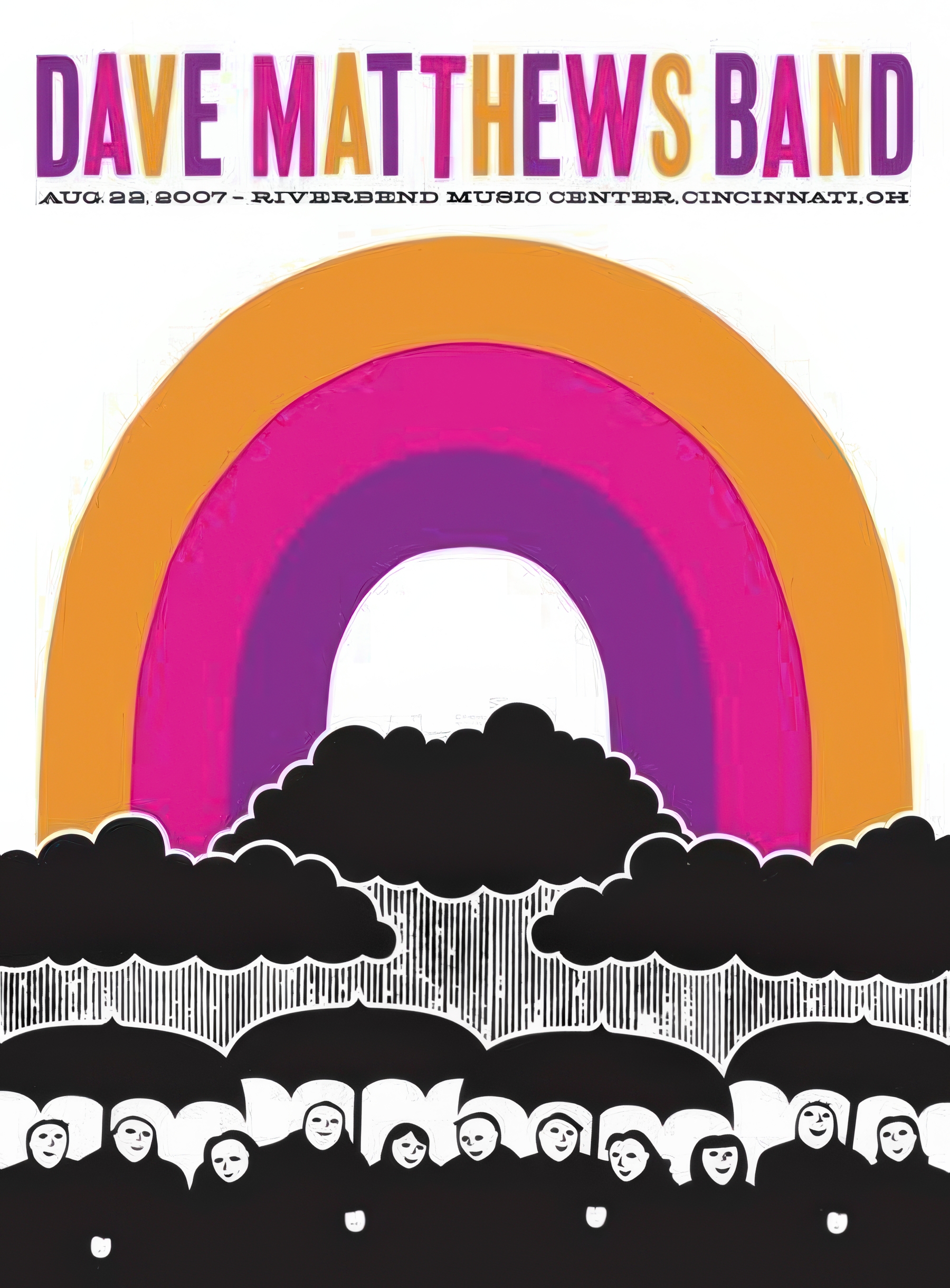 Smartnaut Studios — Dave Matthews Band, Riverbend Music Center, Cincinnati, OH · Aug 22, 2007 Poster