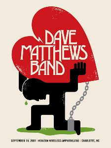 Doublenaut Studios — Dave Matthews Band, PNC Music Pavilion, Charlotte, NC · Sep 19, 2007 Poster