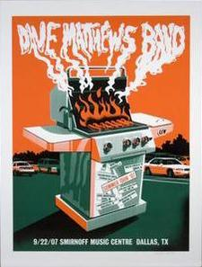 Methane Studios — Dave Matthews Band, Smirnoff Music Centre, Dallas, TX · Sep 22, 2007 Poster