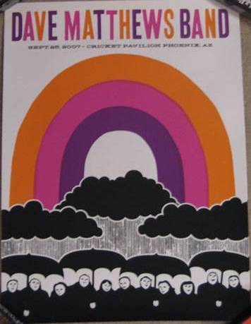Doublenaut Studios — Dave Matthews Band, Cricket Pavilion, Phoenix, AZ · Sep 25, 2007 Poster